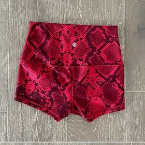 Lululemon Align Spandex snakeskin red